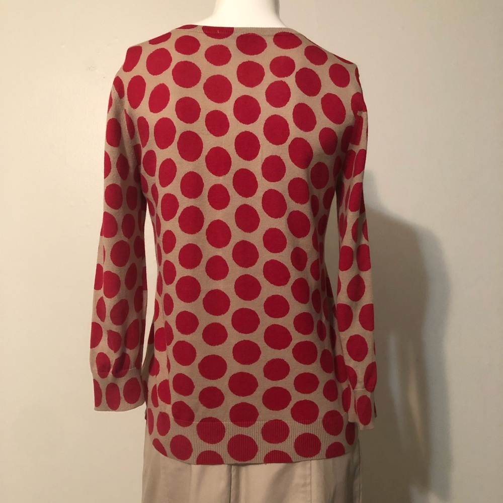Loft Tan & Red Sweaters Size- Large - Picture 2 of 5